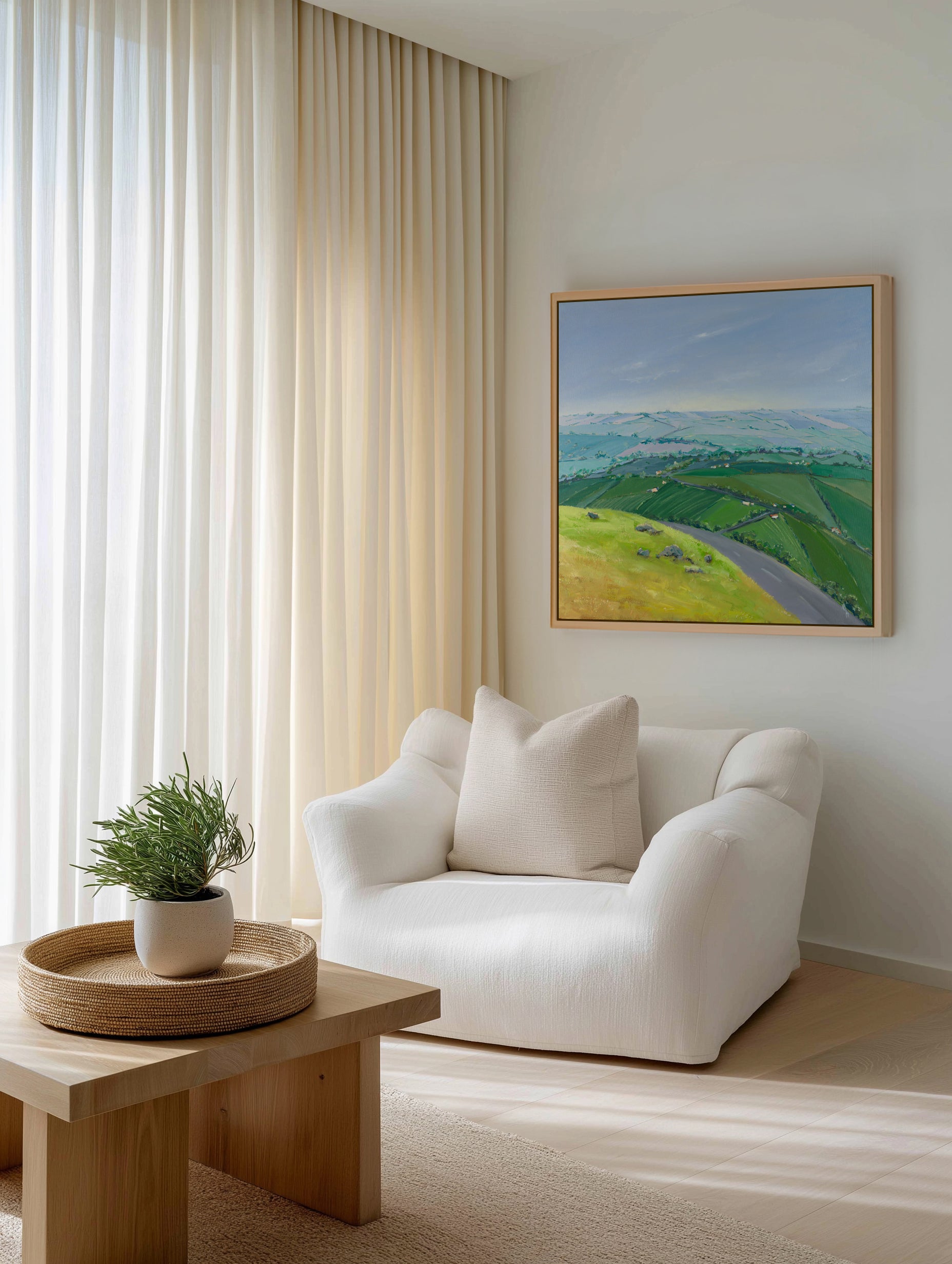 As Far as the Eye can See Summer by Meredith Howse | Framed Canvas Art Print