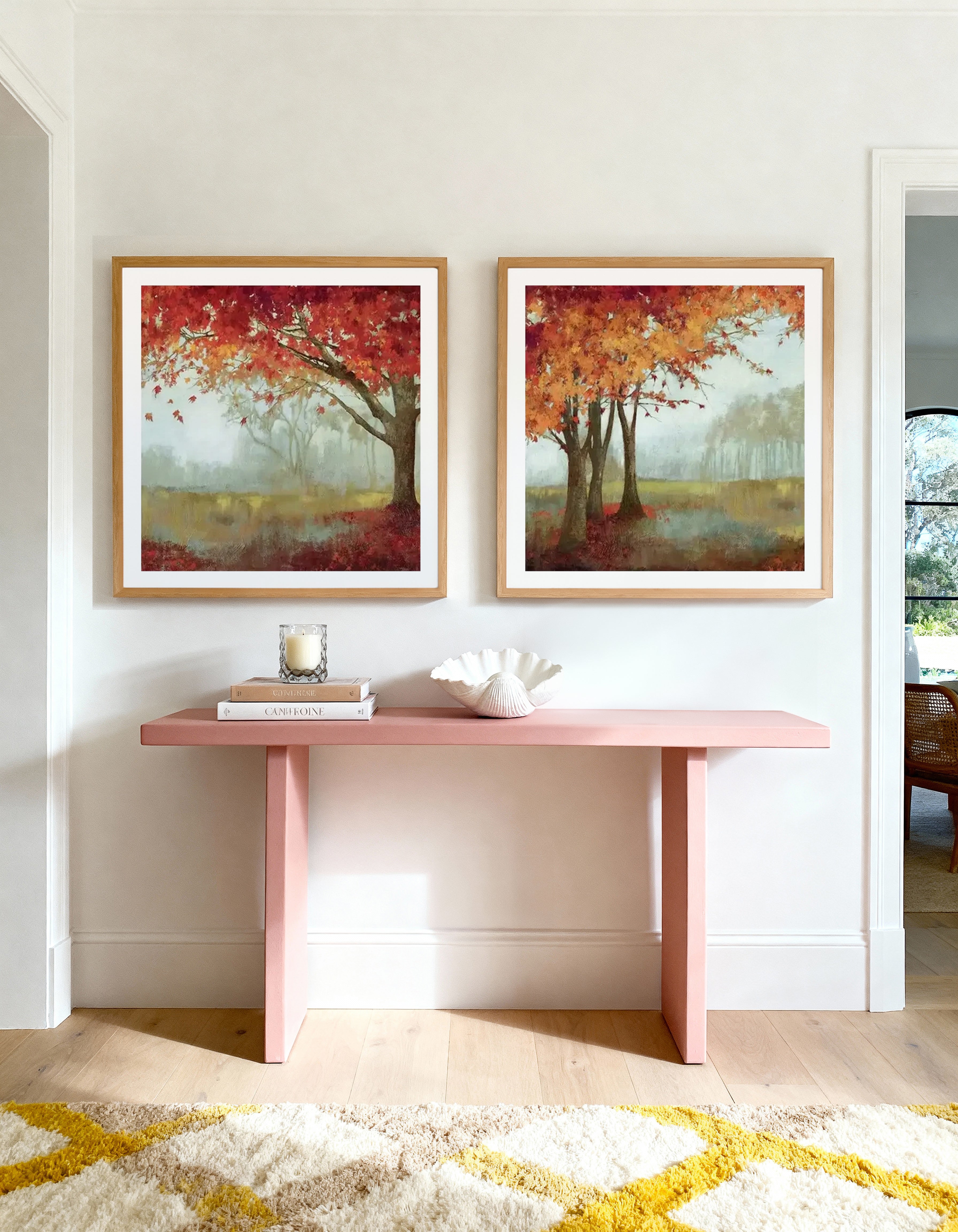 A Sense of Space I & II Art Print Set of 2 | Matching Wall Art