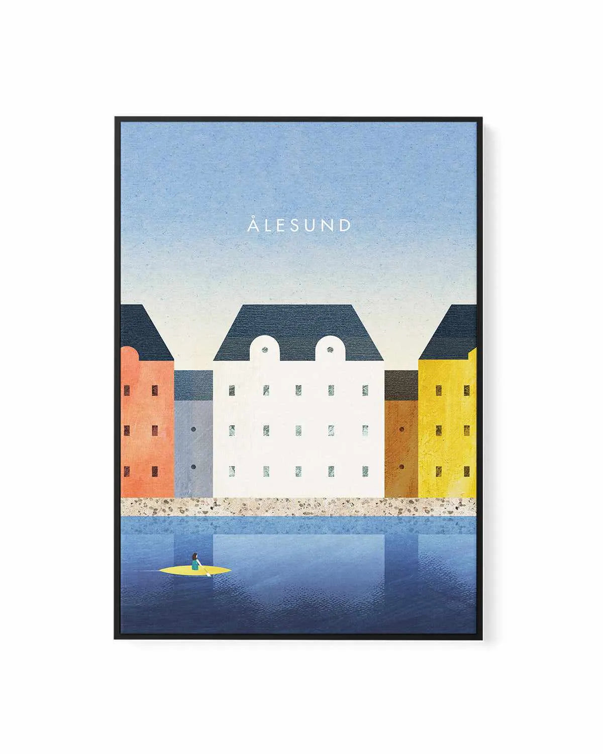 Alesund by Henry Rivers | Framed Canvas Art Print from Olive et Oriel where you can shop wallpaper and artworks online