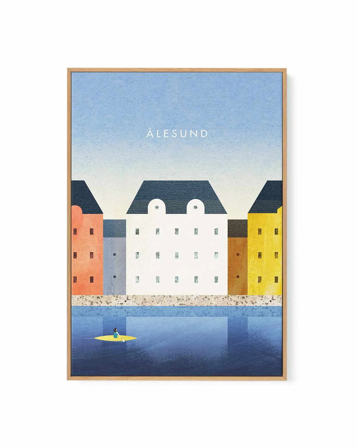 Alesund by Henry Rivers | Framed Canvas Art Print from Olive et Oriel where you can shop wallpaper and artworks online