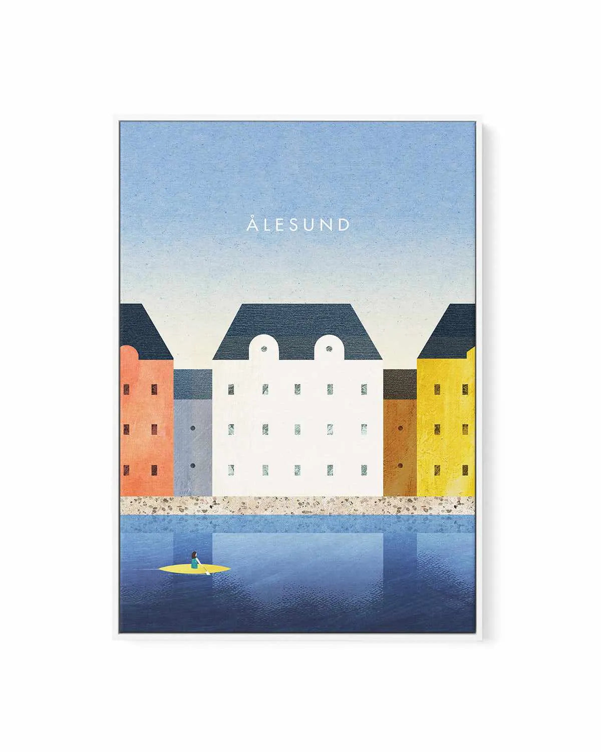 Alesund by Henry Rivers | Framed Canvas Art Print from Olive et Oriel where you can shop wallpaper and artworks online