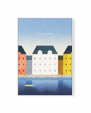 Alesund by Henry Rivers | Framed Canvas Art Print from Olive et Oriel where you can shop wallpaper and artworks online