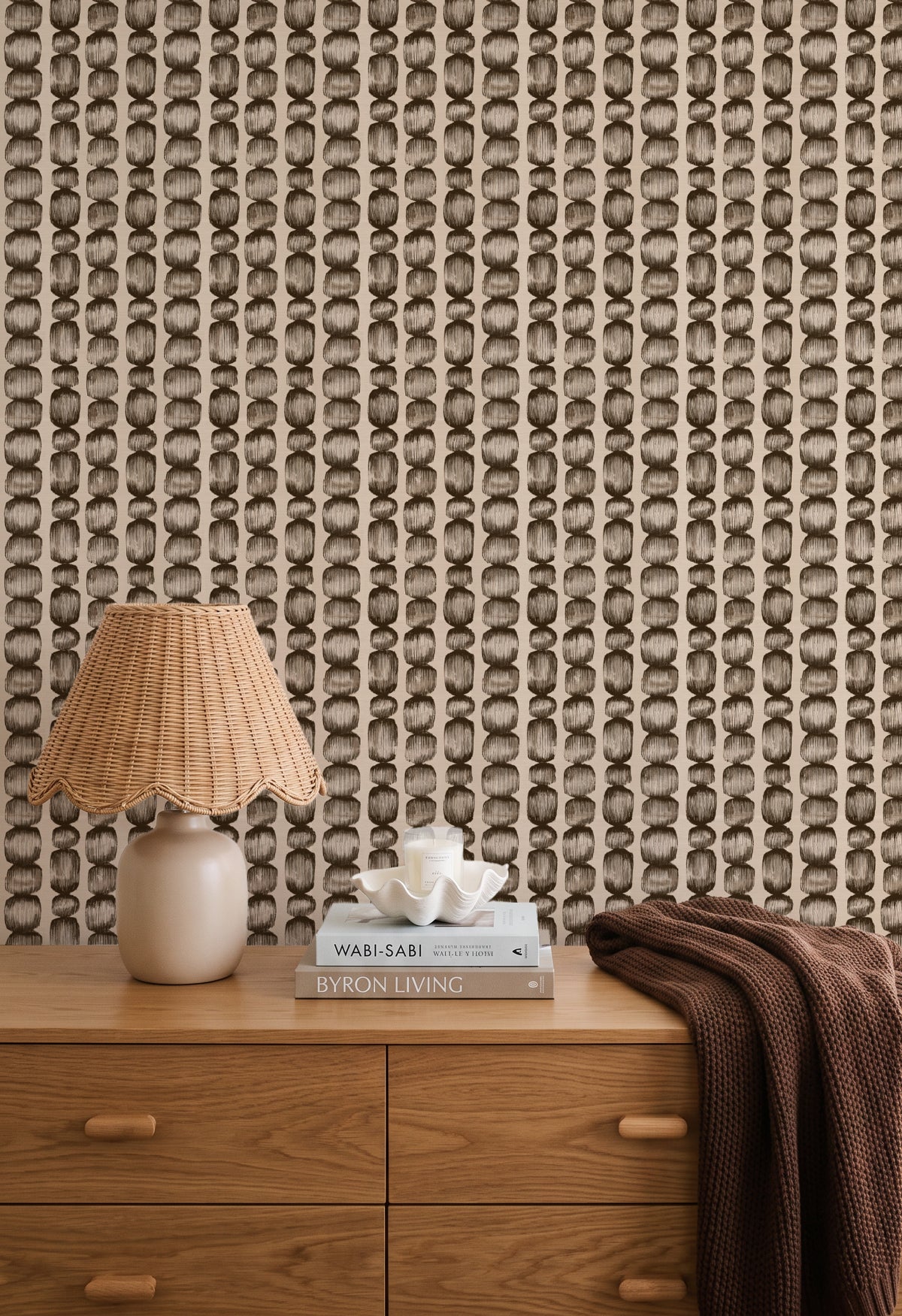 Abacus Stripe Wallpaper
