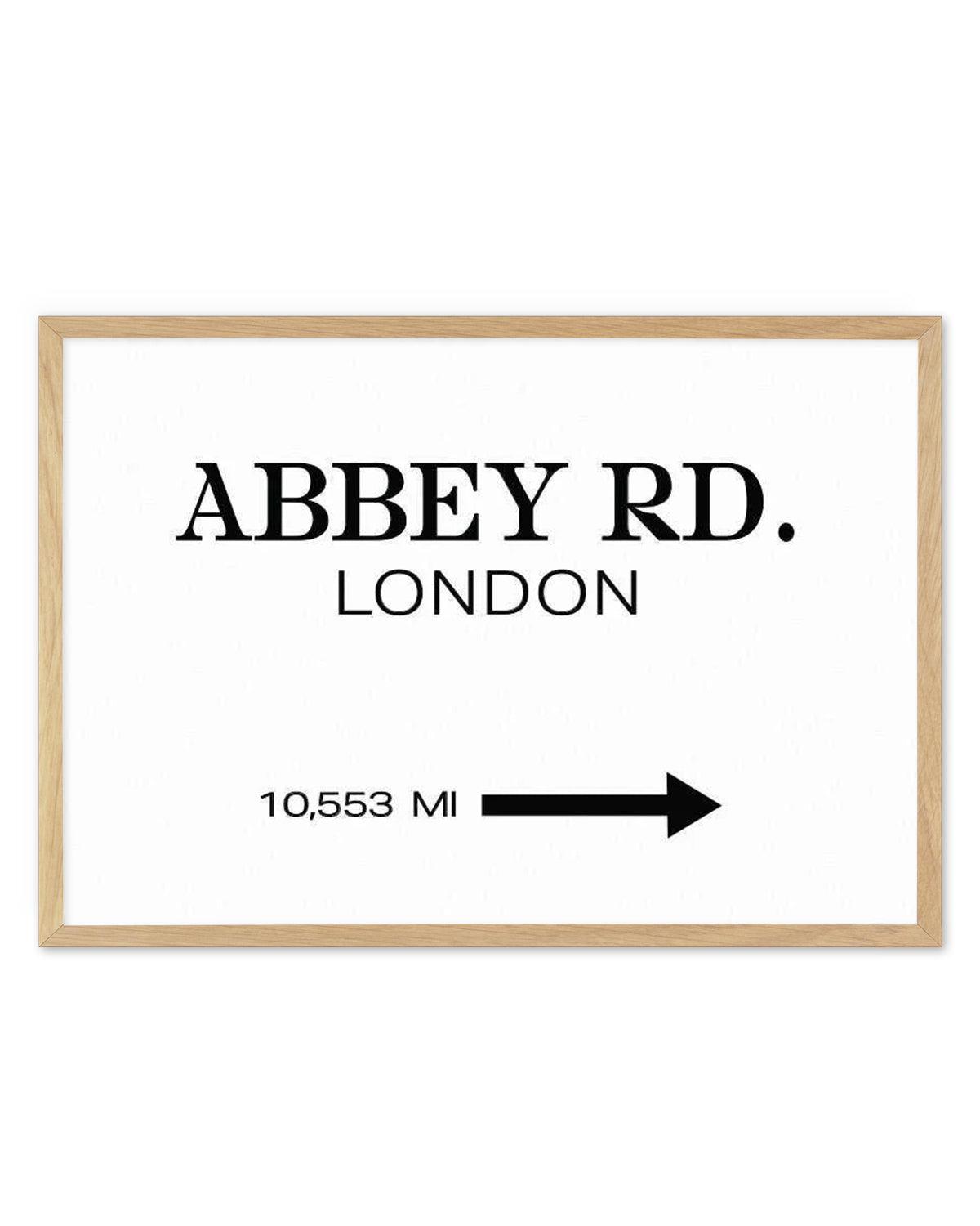 Abbey Road, London Art Print