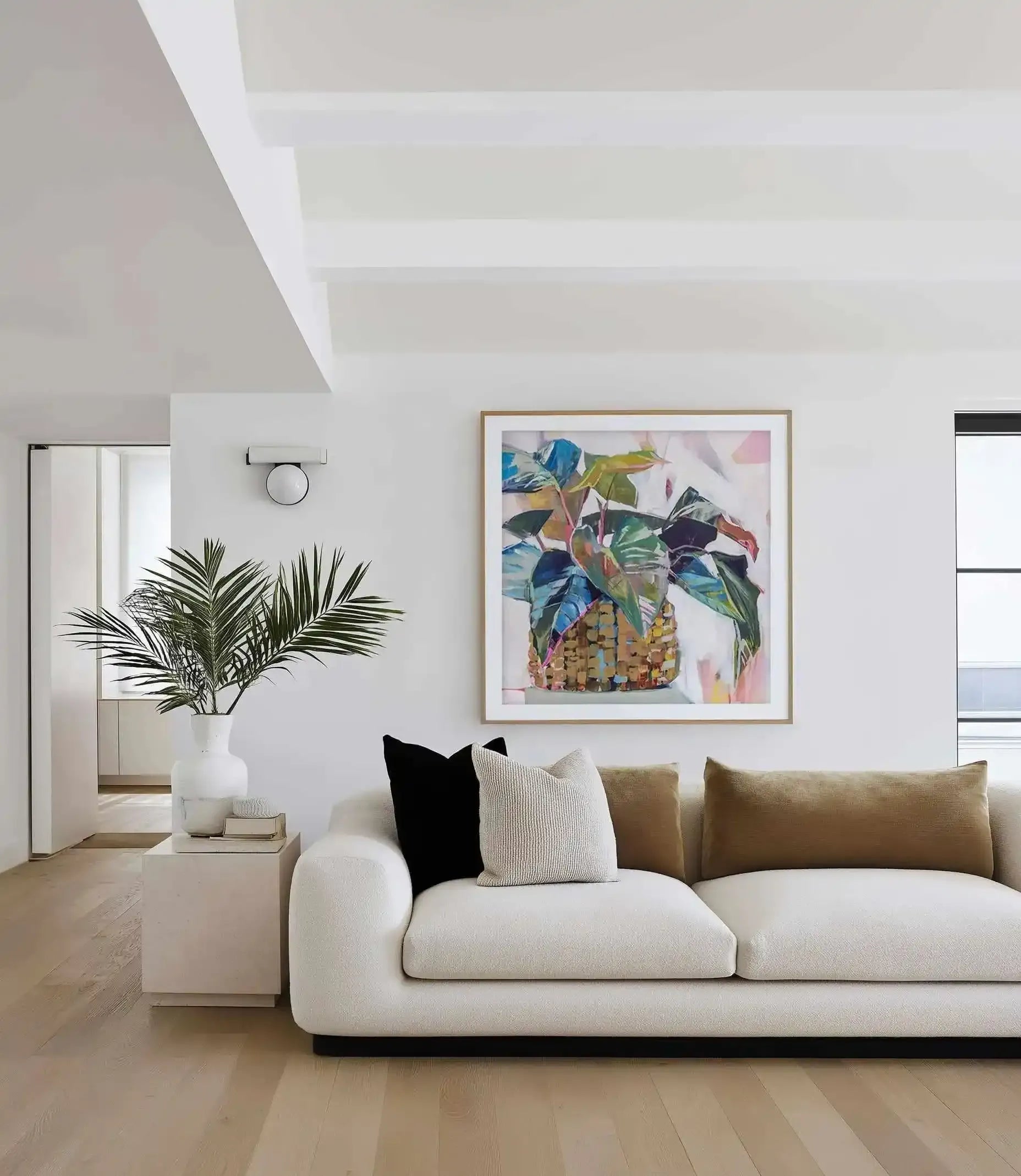 Abbey's Plant by Jenny Westenhofer Square Art Print from Olive et Oriel where you can shop wallpaper and artworks online