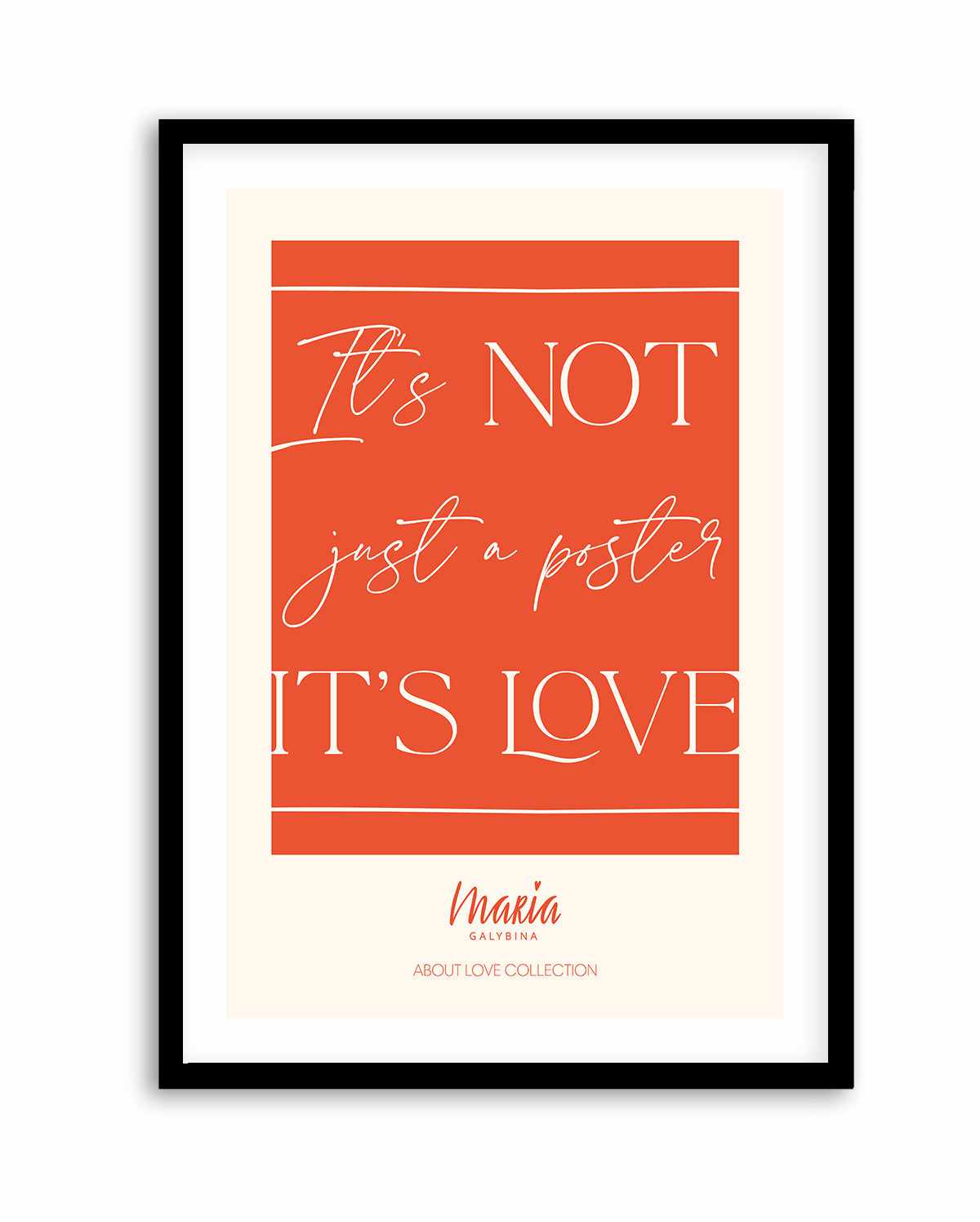 About Love Poster | Art Print from Olive et Oriel where you can shop wallpaper and artworks online