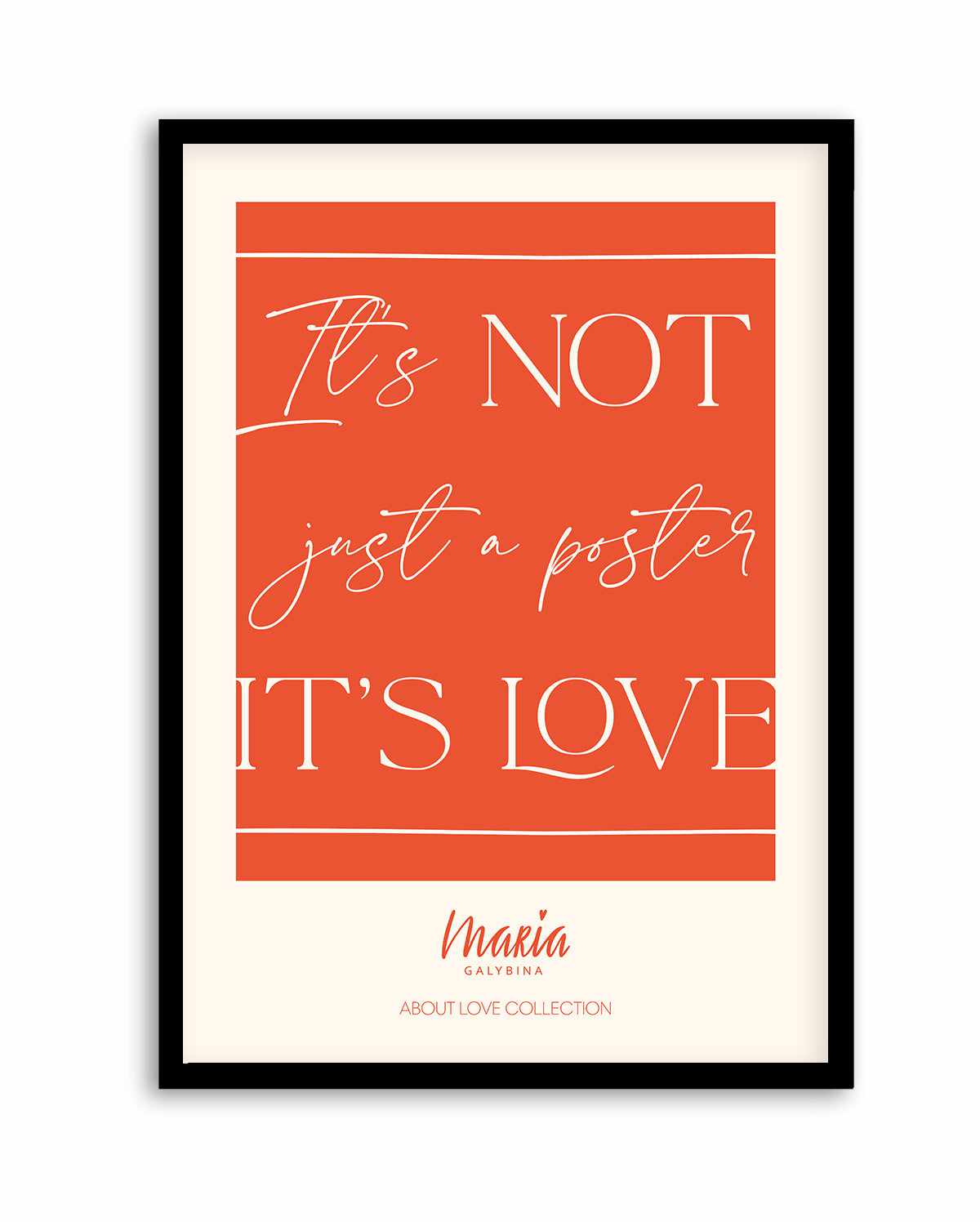 About Love Poster | Art Print from Olive et Oriel where you can shop wallpaper and artworks online