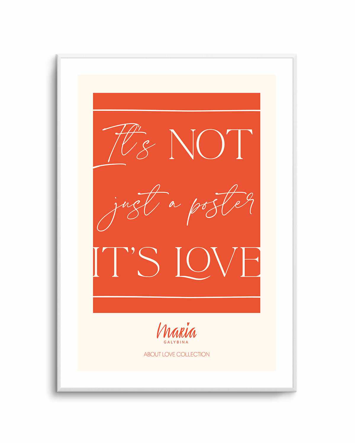 About Love Poster | Art Print from Olive et Oriel where you can shop wallpaper and artworks online