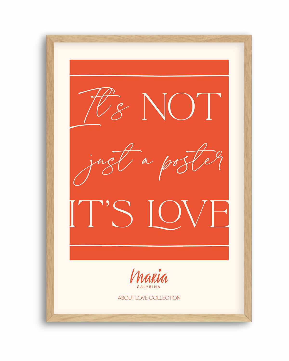About Love Poster | Art Print from Olive et Oriel where you can shop wallpaper and artworks online