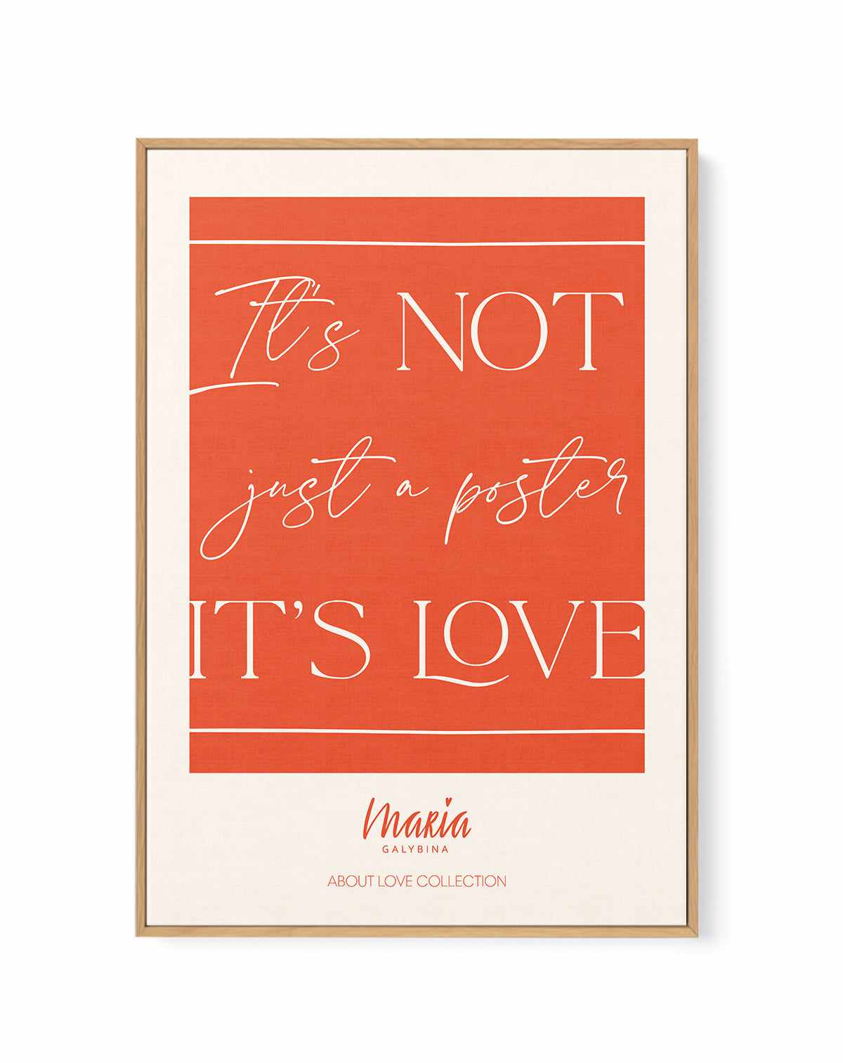 About Love Poster | Framed Canvas Art Print from Olive et Oriel where you can shop wallpaper and artworks online