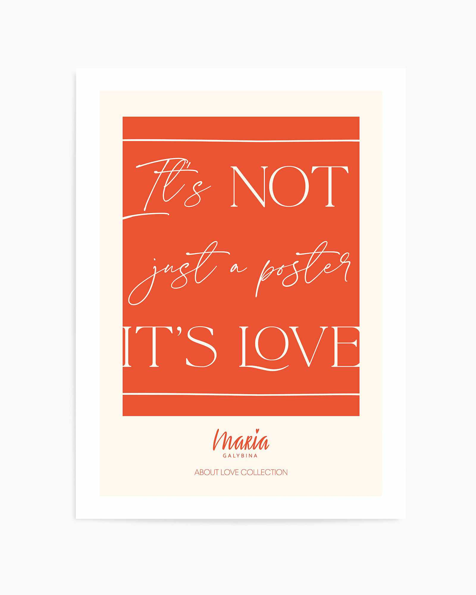 About Love Poster | Art Print from Olive et Oriel where you can shop wallpaper and artworks online