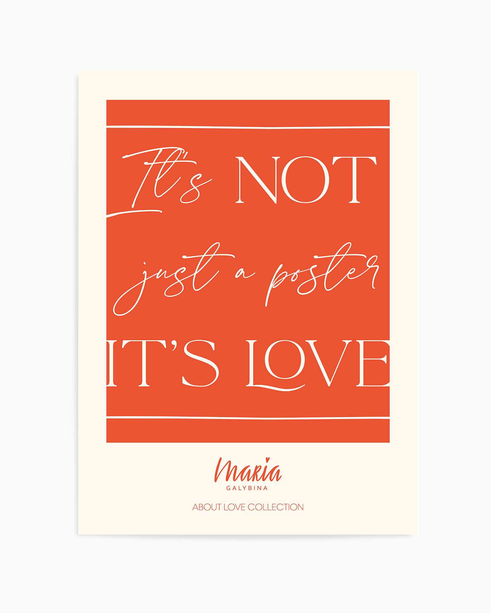 About Love Poster | Art Print from Olive et Oriel where you can shop wallpaper and artworks online