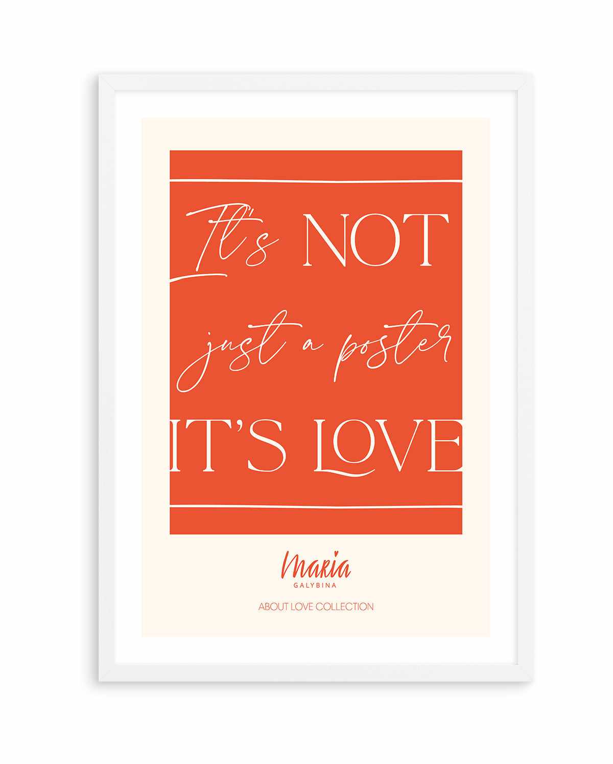 About Love Poster | Art Print from Olive et Oriel where you can shop wallpaper and artworks online