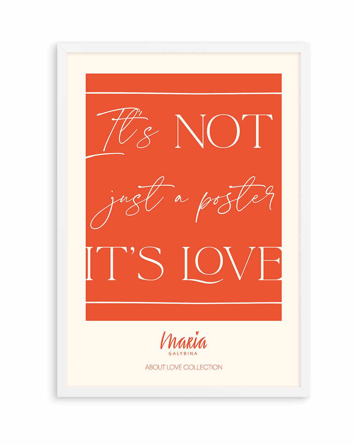 About Love Poster | Art Print from Olive et Oriel where you can shop wallpaper and artworks online