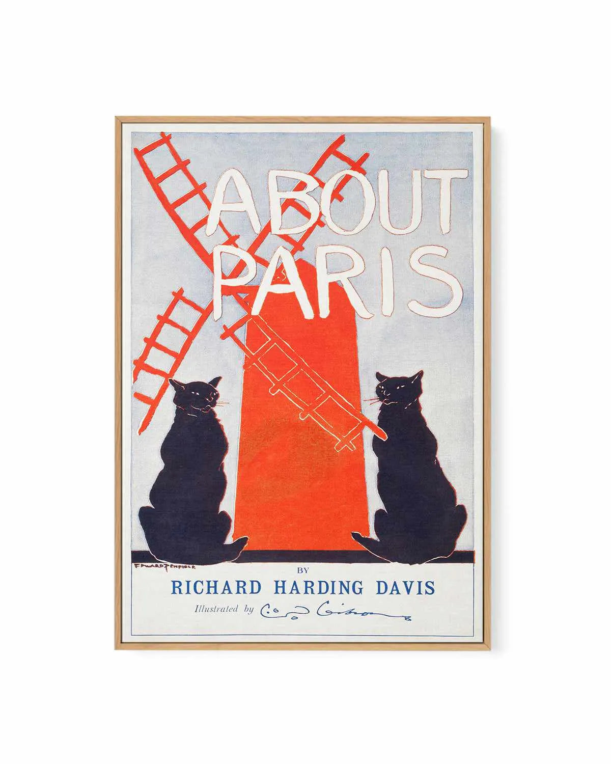 About Paris Vintage Poster | Framed Canvas Art Print from Olive et Oriel where you can shop wallpaper and artworks online