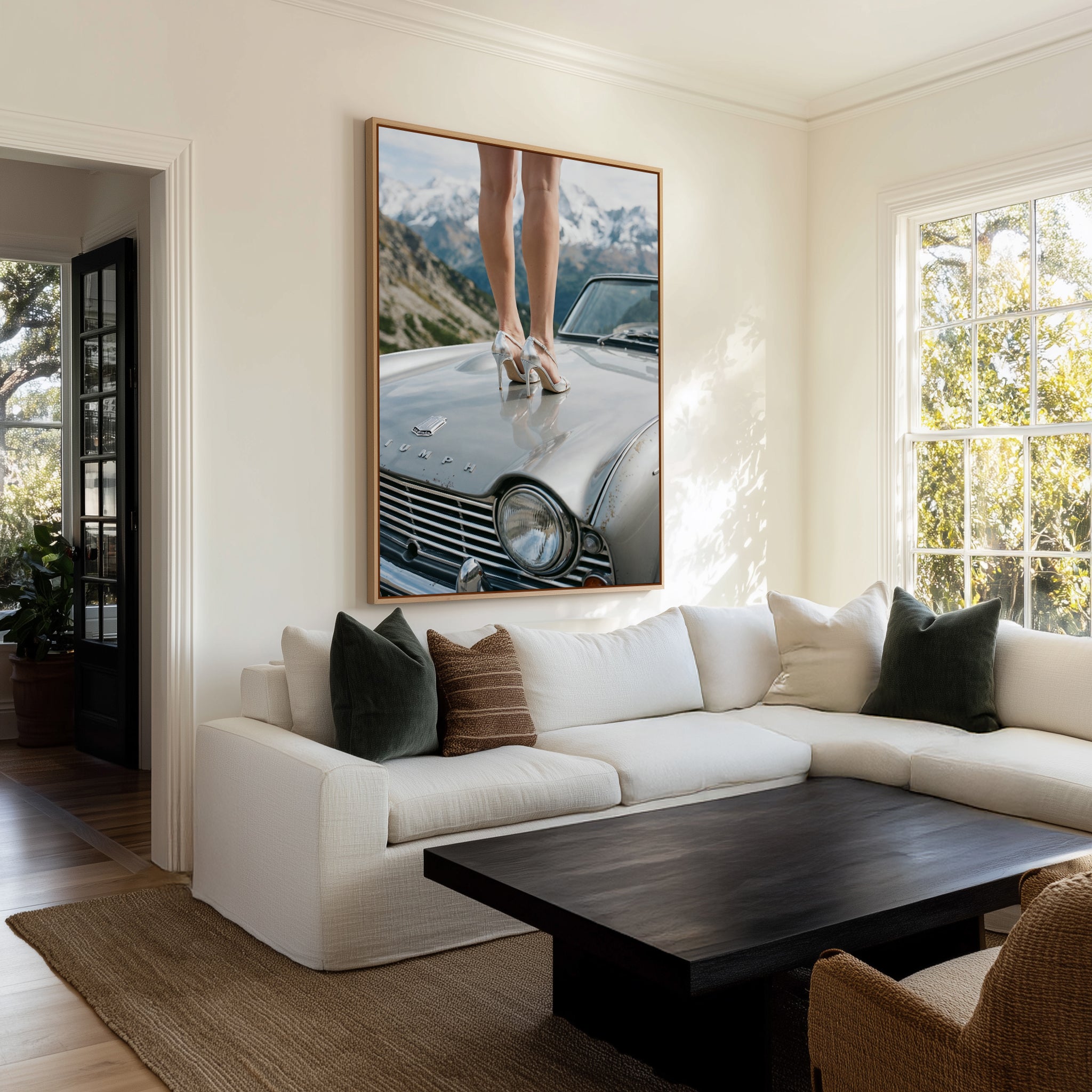 Above It All I | Framed Canvas Art Print