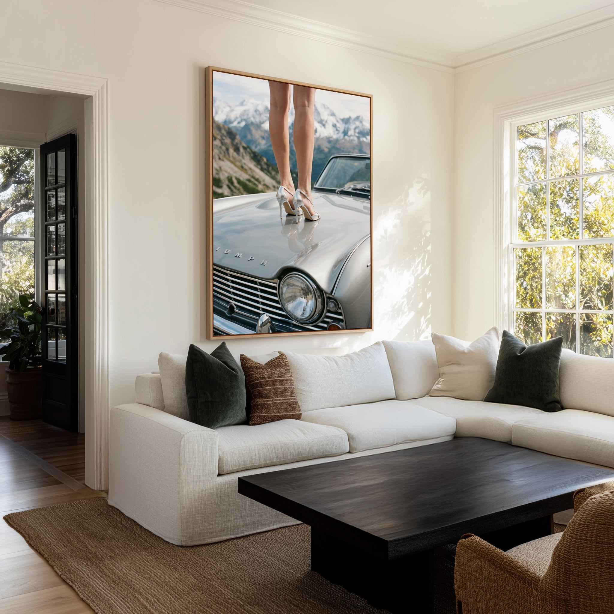 Above It All I | Framed Canvas Art Print
