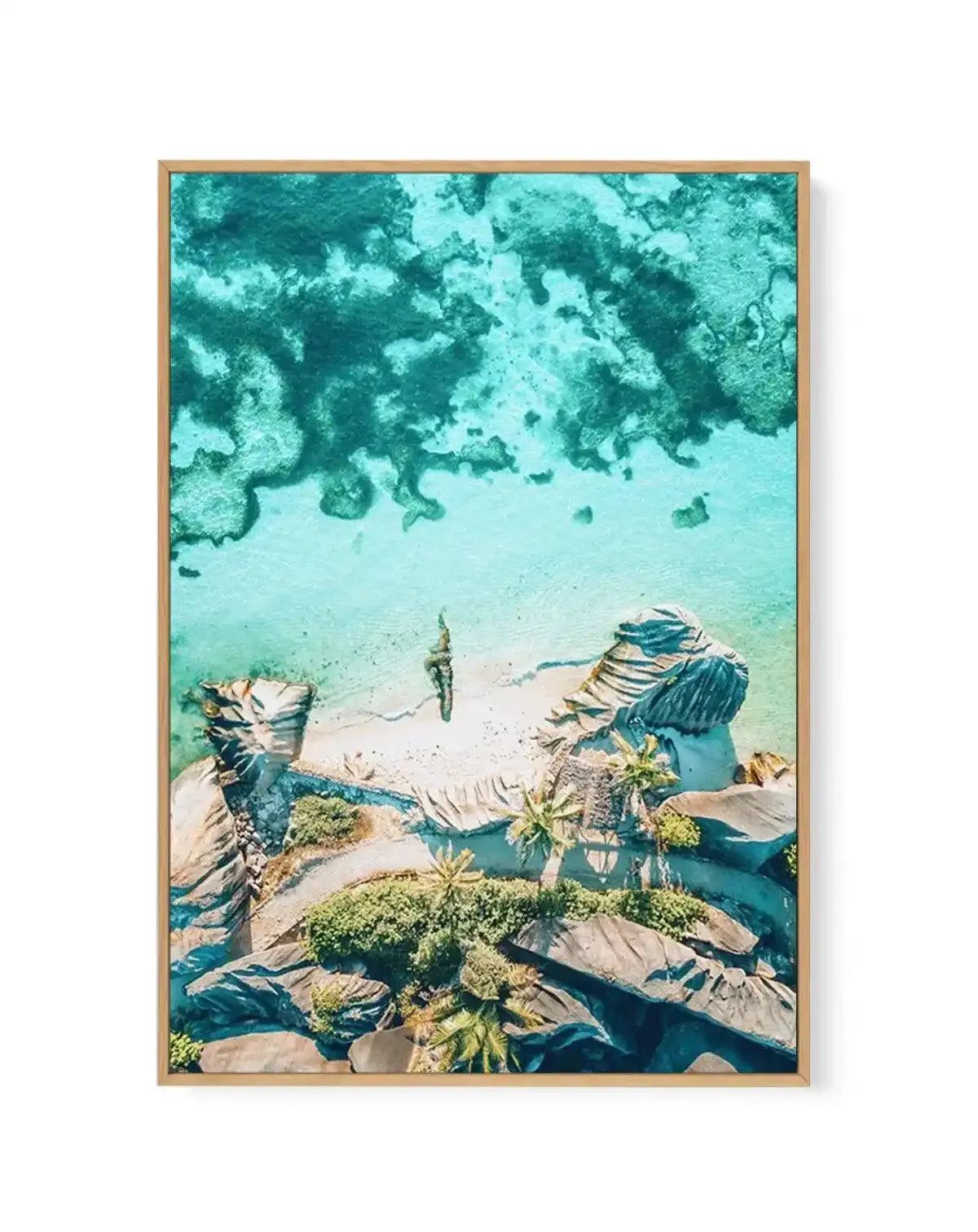 Above The Sea | Seychelles | Framed Canvas-CANVAS-You can shop wall art online with Olive et Oriel for everything from abstract art to fun kids wall art. Our beautiful modern art prints and canvas art are available from large canvas prints to wall art paintings and our proudly Australian artwork collection offers only the highest quality framed large wall art and canvas art Australia - You can buy fashion photography prints or Hampton print posters and paintings on canvas from Olive et Oriel and