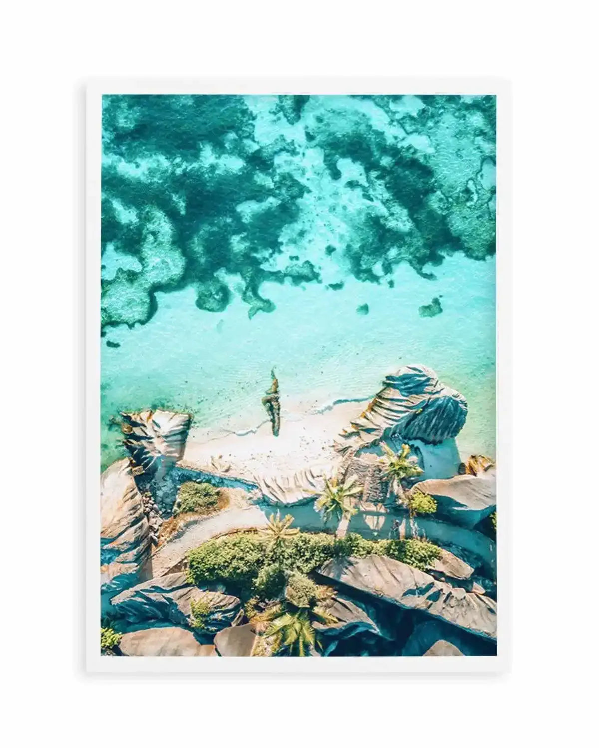 Above The Sea | Seychelles Art Print from Olive et Oriel where you can shop wallpaper and artworks online