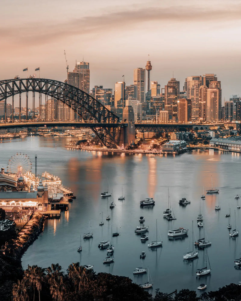 Above the Harbour | Sydney Photo Mural Wallpaper from Olive et Oriel where you can shop wallpaper and artworks online