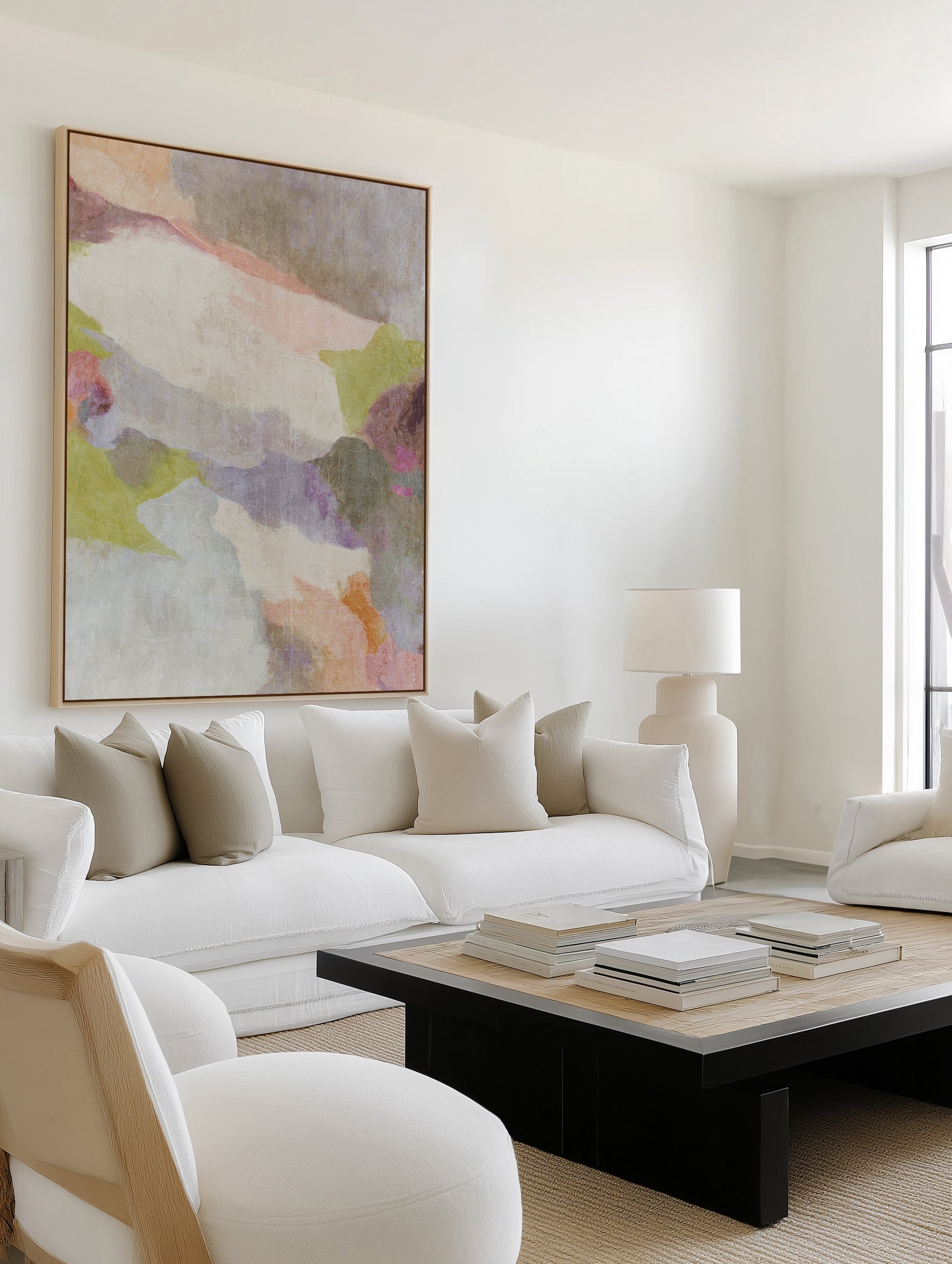 Abstract 3 by Suzanne Nicoll | Framed Canvas Art Print