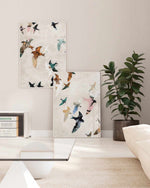 Abstract Birds II by Design Fabrikken | Framed Canvas Art Print