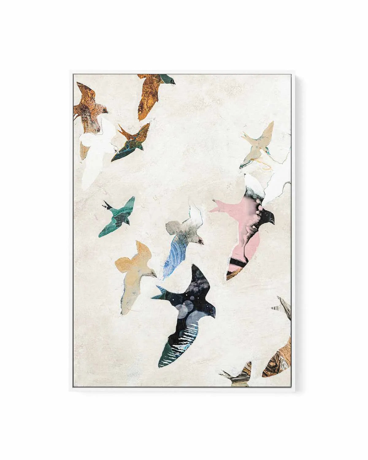 Abstract Birds II by Design Fabrikken | Framed Canvas Art Print from Olive et Oriel where you can shop wallpaper and artworks online