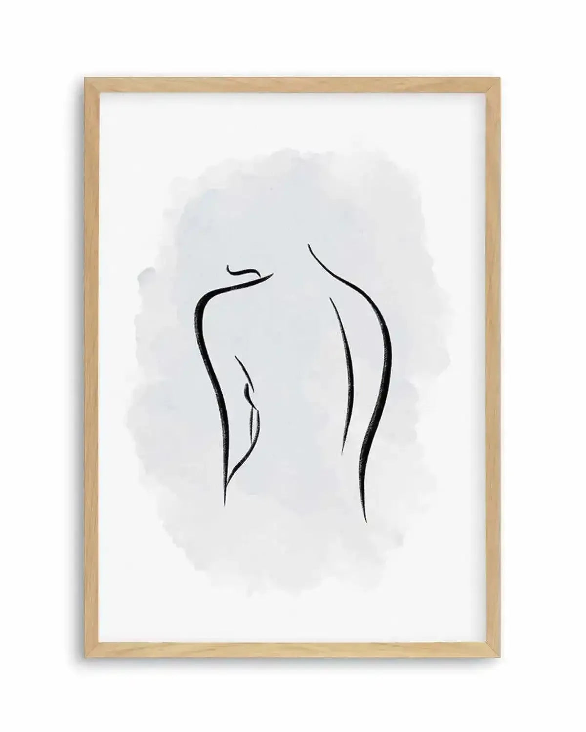 Abstract Body I | Periwinkle Blue Art Print from Olive et Oriel where you can shop wallpaper and artworks online