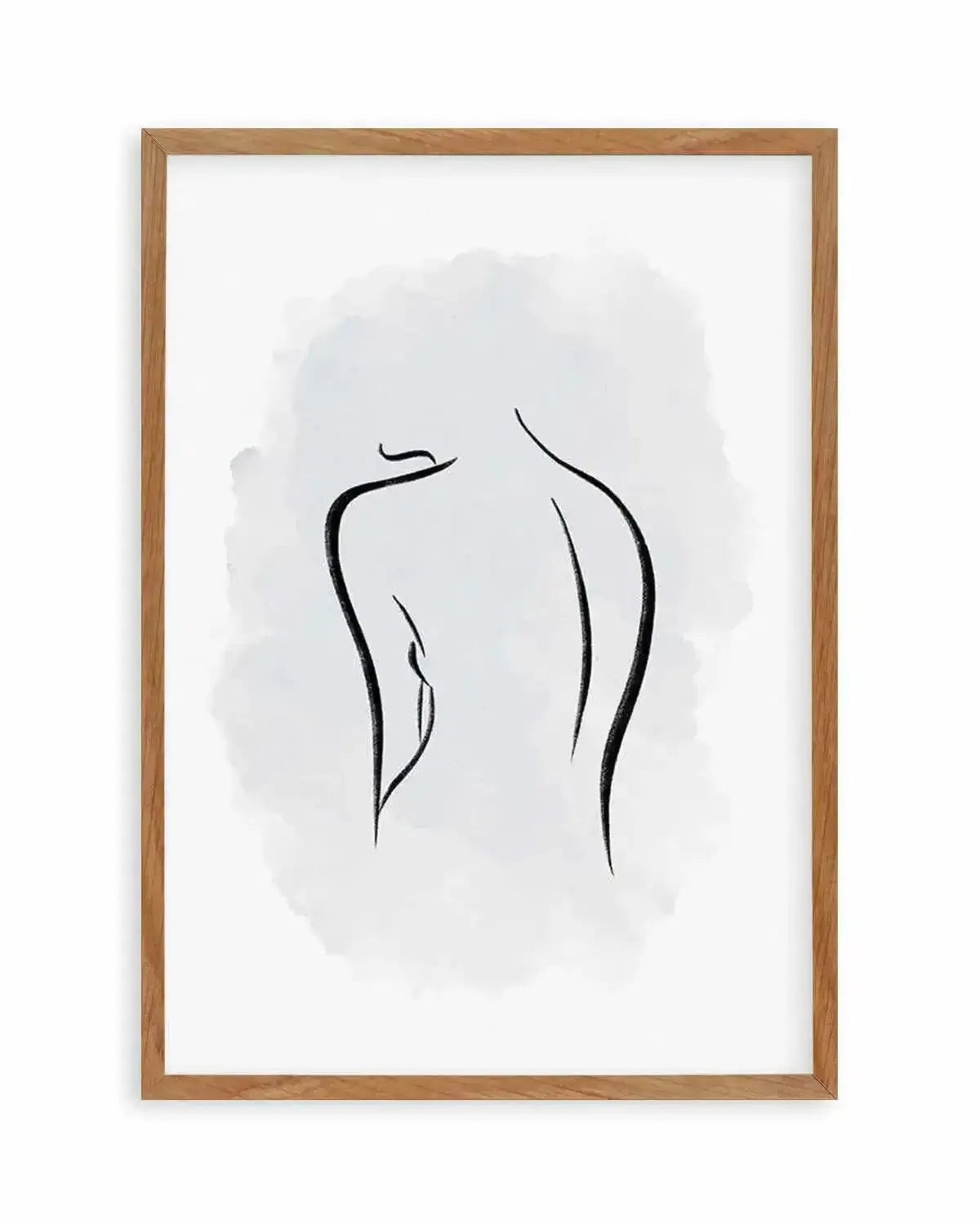 Abstract Body I | Periwinkle Blue Art Print from Olive et Oriel where you can shop wallpaper and artworks online