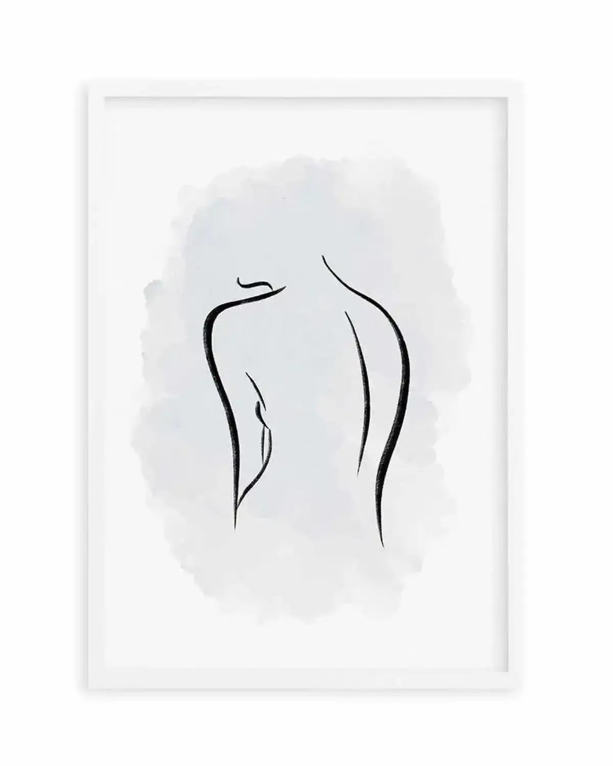 Abstract Body I | Periwinkle Blue Art Print from Olive et Oriel where you can shop wallpaper and artworks online
