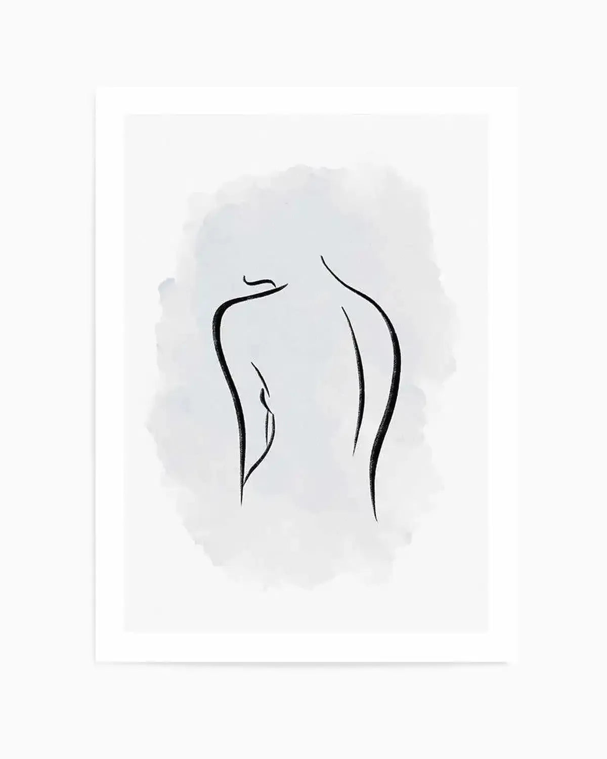 Abstract Body I | Periwinkle Blue Art Print from Olive et Oriel where you can shop wallpaper and artworks online