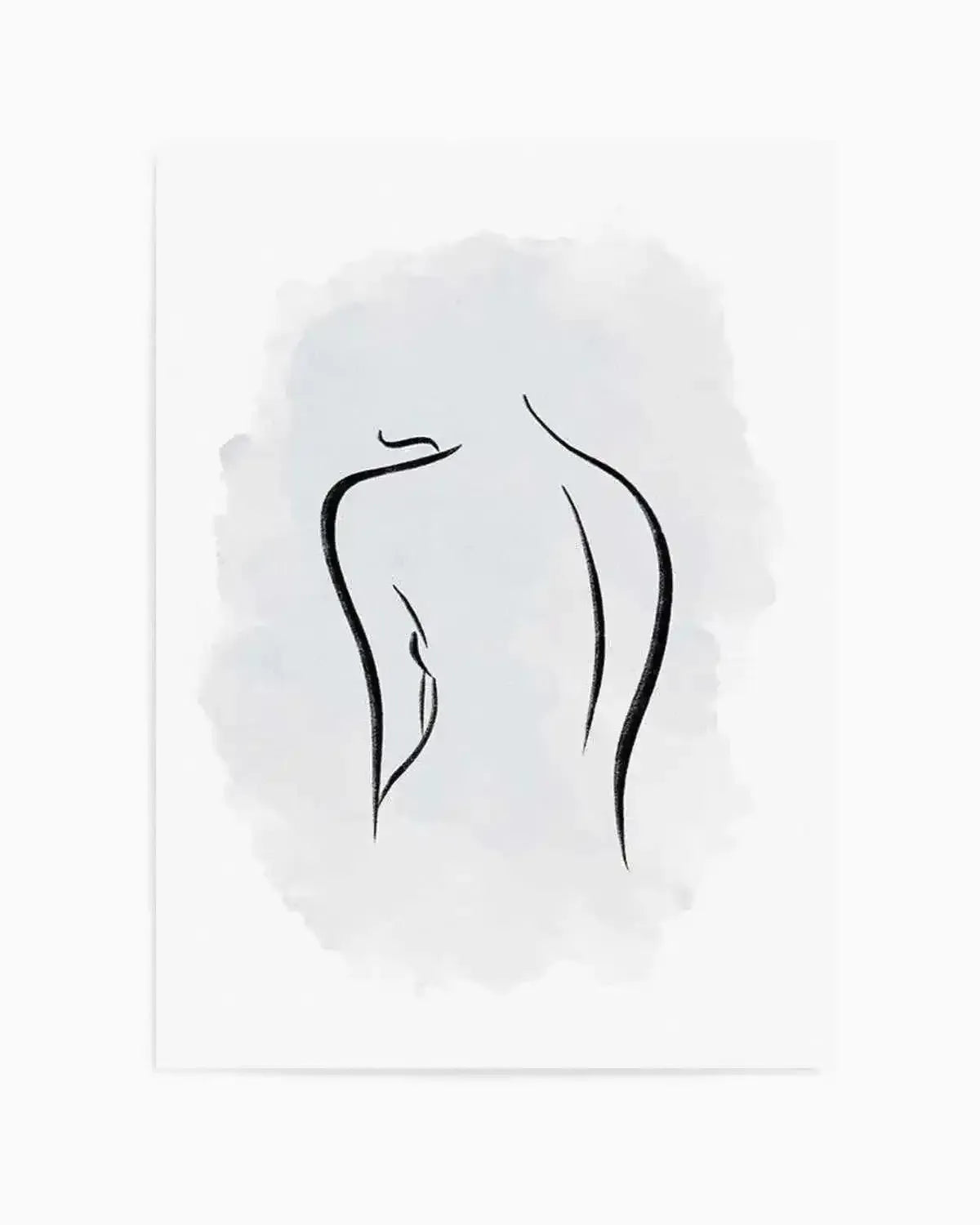 Abstract Body I | Periwinkle Blue Art Print from Olive et Oriel where you can shop wallpaper and artworks online