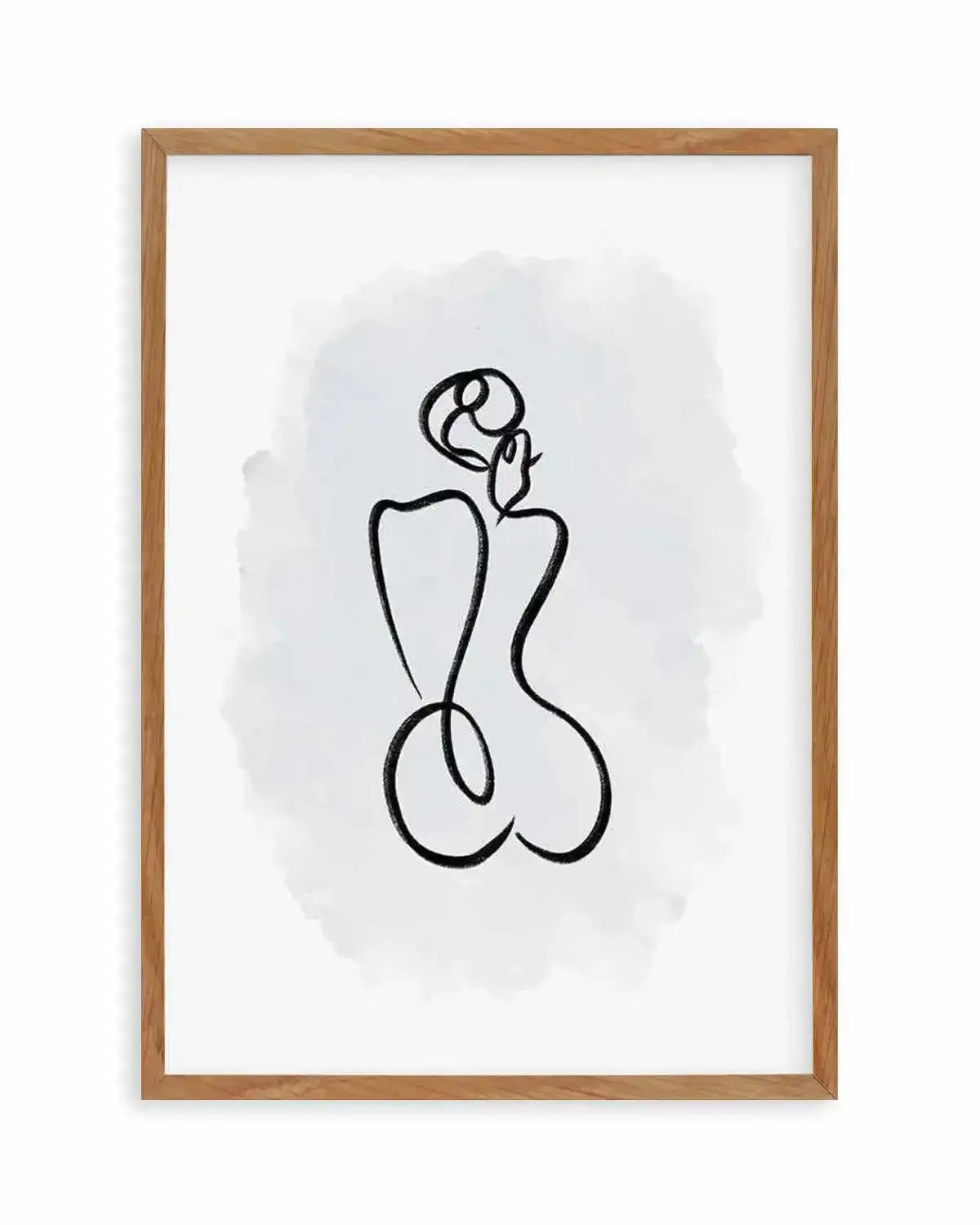 Abstract Body II | Periwinkle Blue Art Print from Olive et Oriel where you can shop wallpaper and artworks online