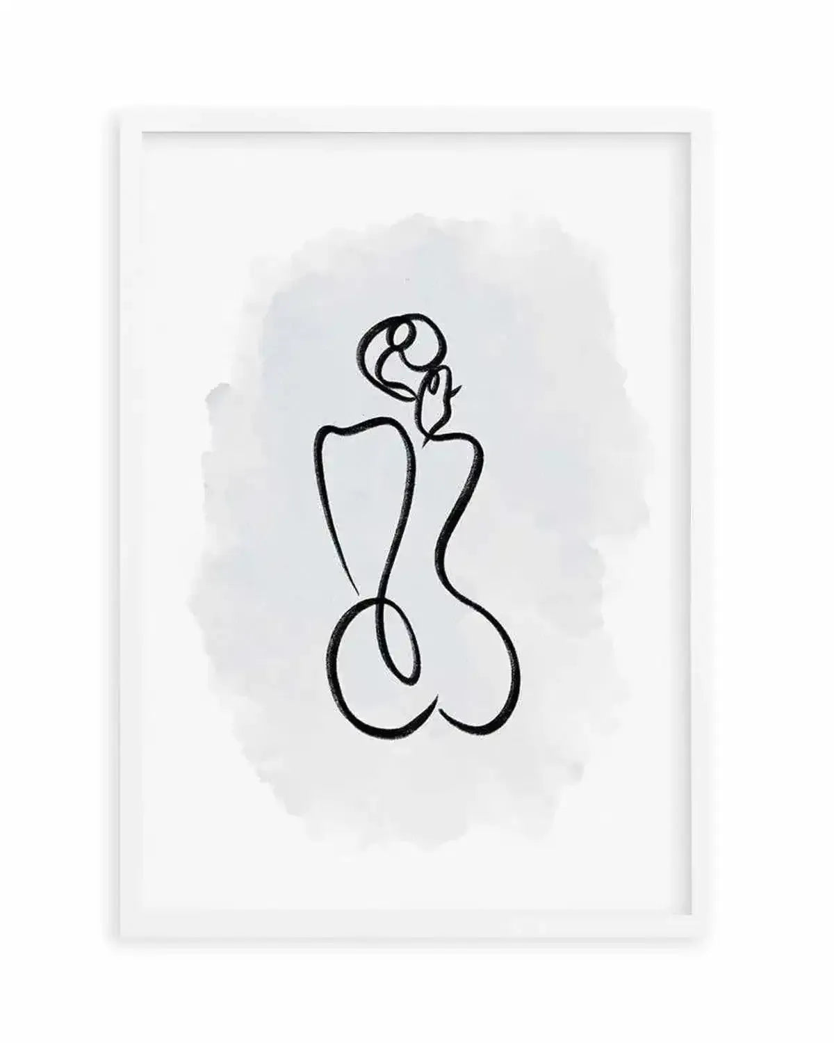 Abstract Body II | Periwinkle Blue Art Print from Olive et Oriel where you can shop wallpaper and artworks online