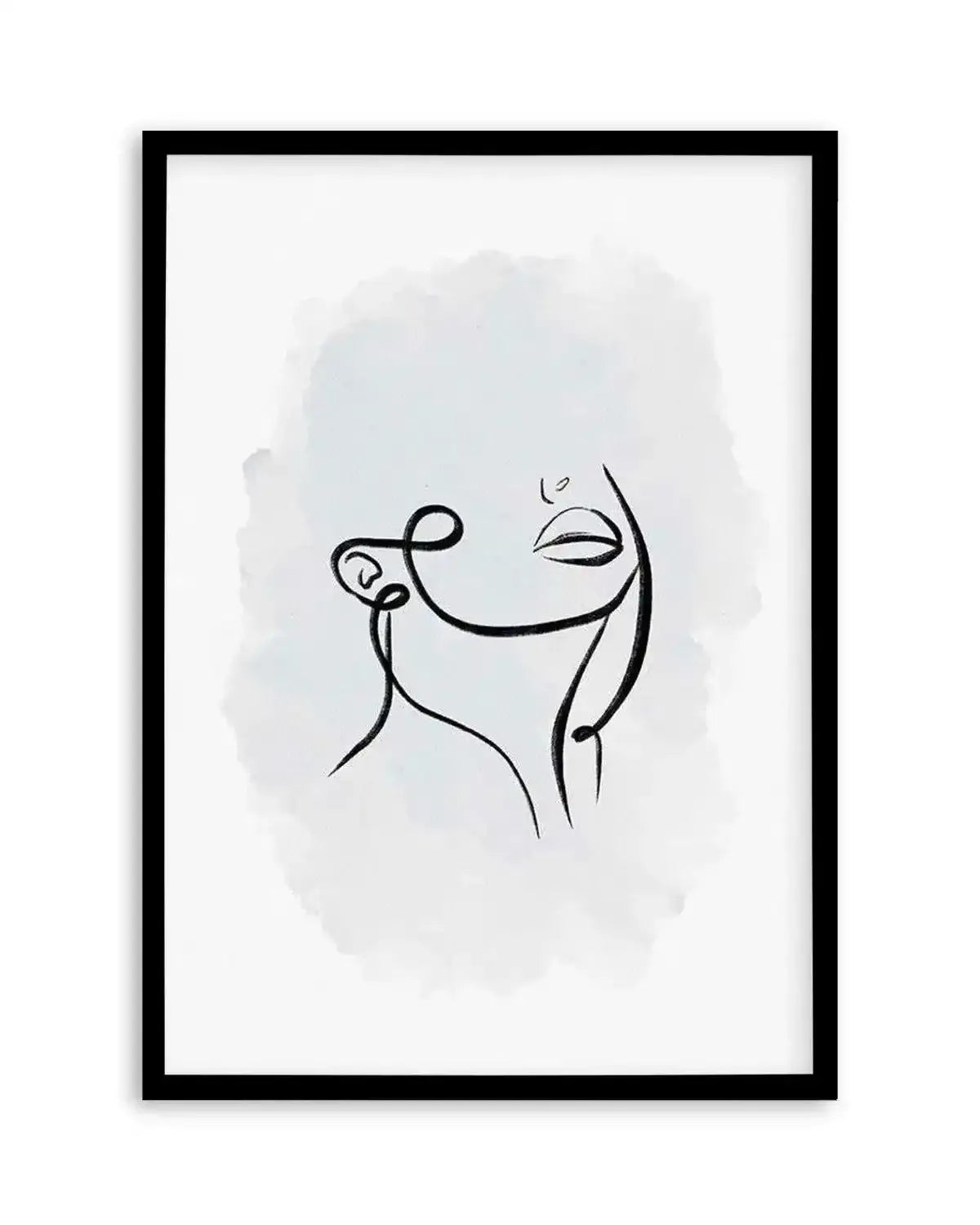 Abstract Body III | Periwinkle Blue Art Print from Olive et Oriel where you can shop wallpaper and artworks online