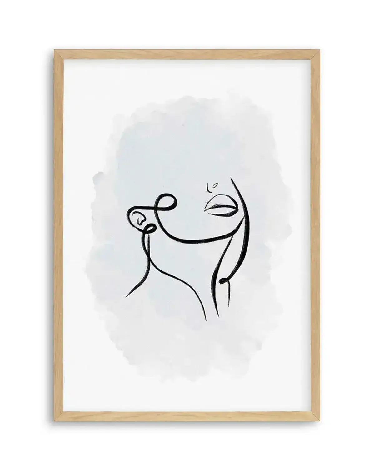 Abstract Body III | Periwinkle Blue Art Print from Olive et Oriel where you can shop wallpaper and artworks online