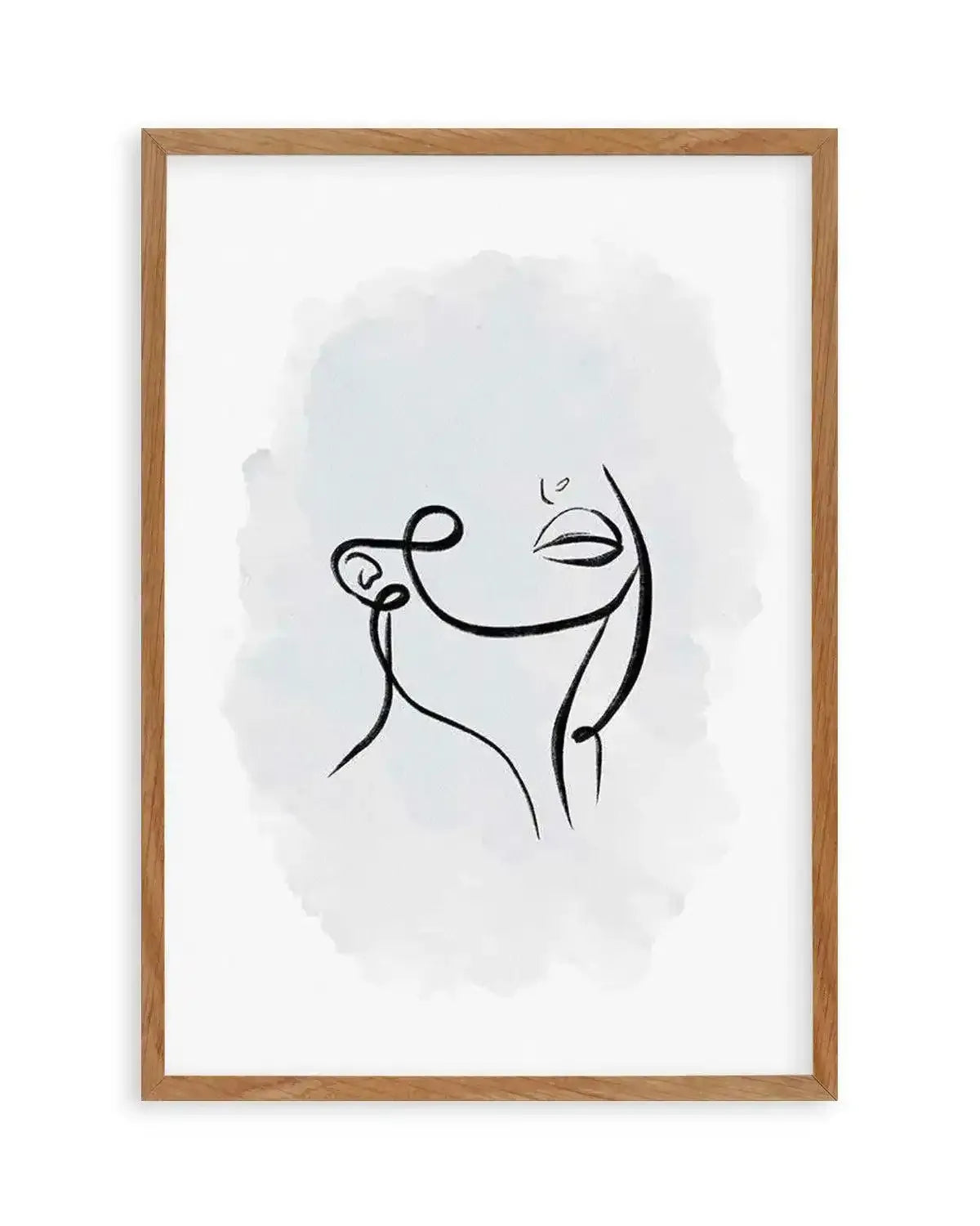 Abstract Body III | Periwinkle Blue Art Print from Olive et Oriel where you can shop wallpaper and artworks online