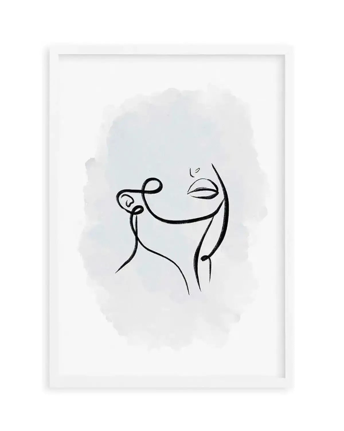 Abstract Body III | Periwinkle Blue Art Print from Olive et Oriel where you can shop wallpaper and artworks online