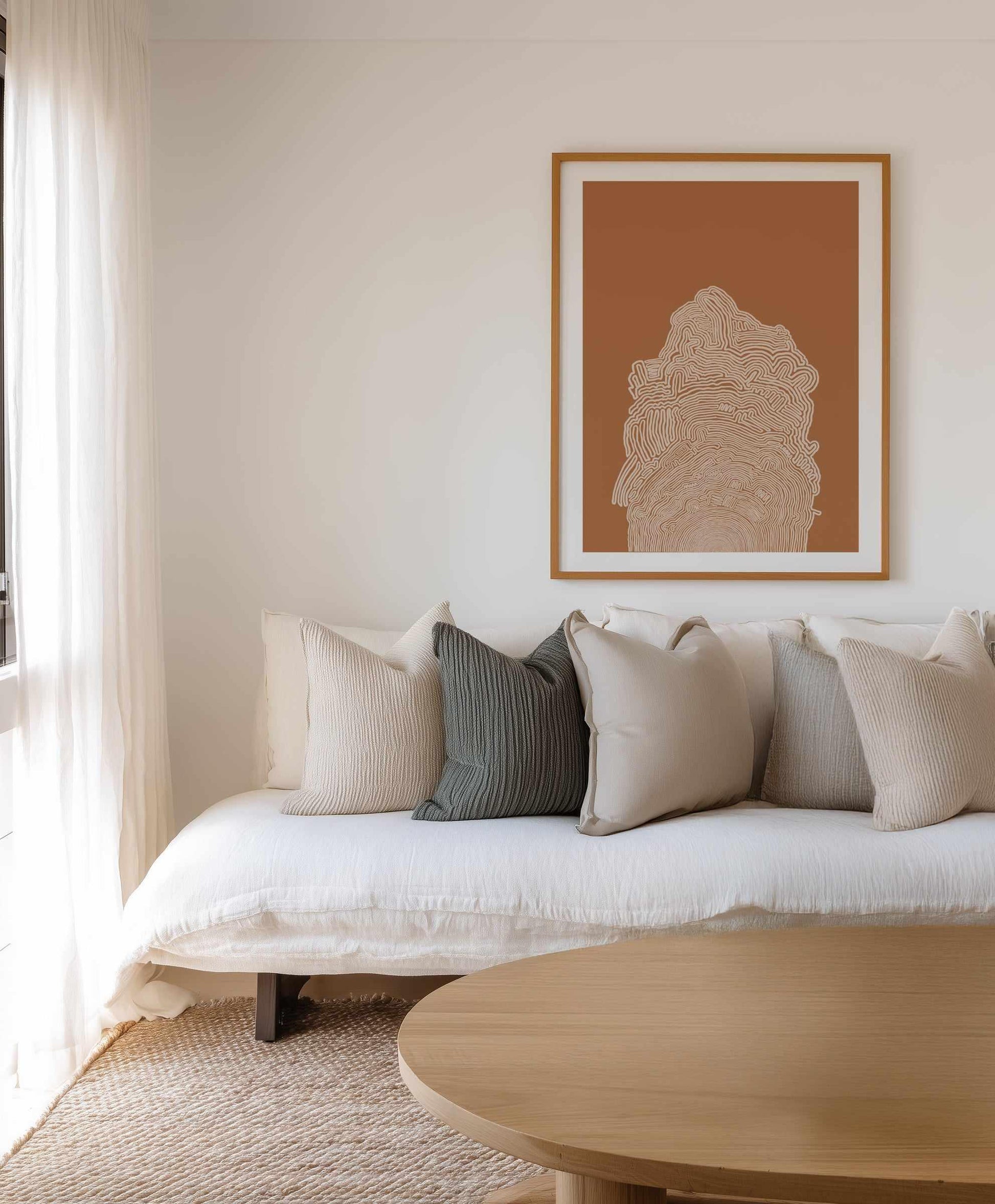 Abstract Brown by Sharyn Bursic | Art Print from Olive et Oriel where you can shop wallpaper and artworks online