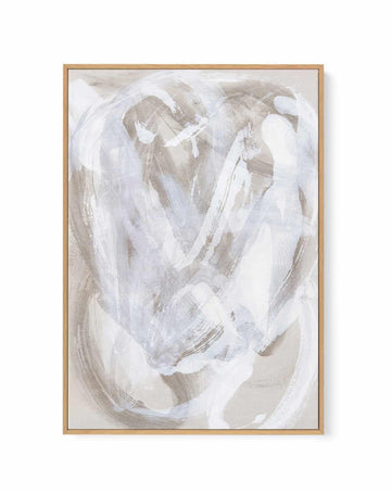 Abstract Brush Strokes 146 by Mareike Bohmer | Framed Canvas Wall Art