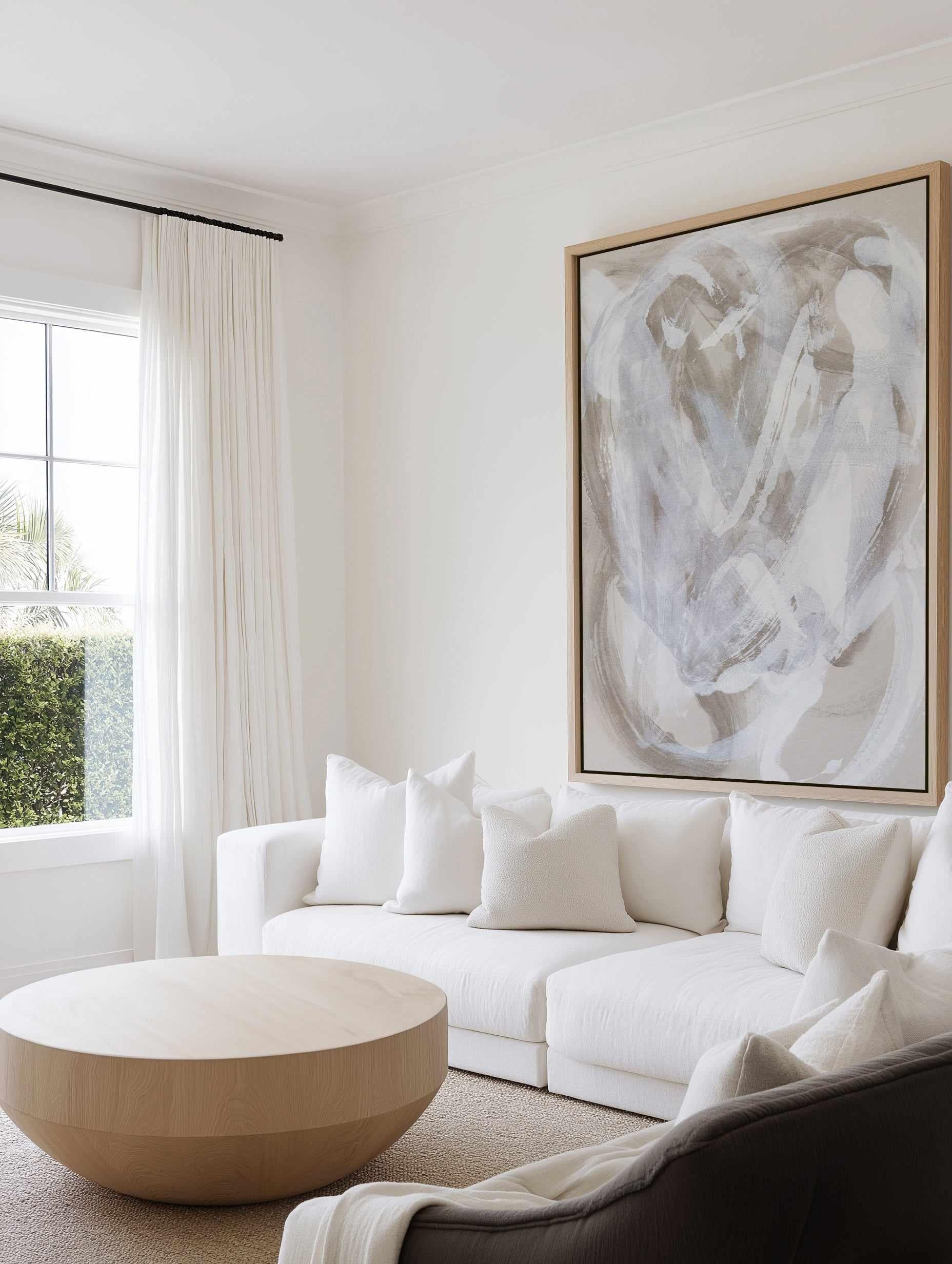 Abstract Brush Strokes 146 by Mareike Bohmer | Framed Canvas Art Print