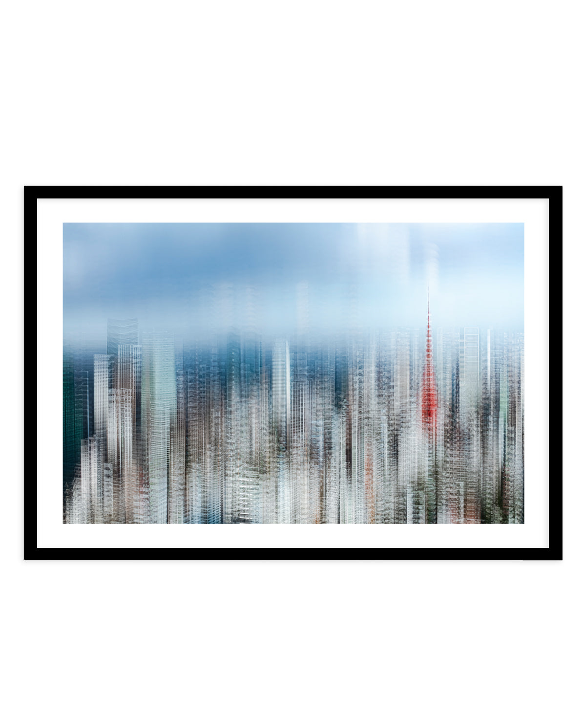 Abstract City Red Tower by Sasaki Makoto | Art Print