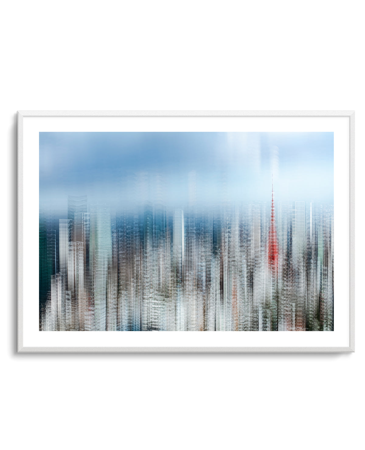 Abstract City Red Tower by Sasaki Makoto | Art Print