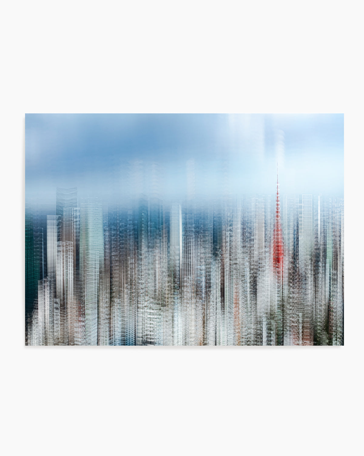 Abstract City Red Tower by Sasaki Makoto | Art Print