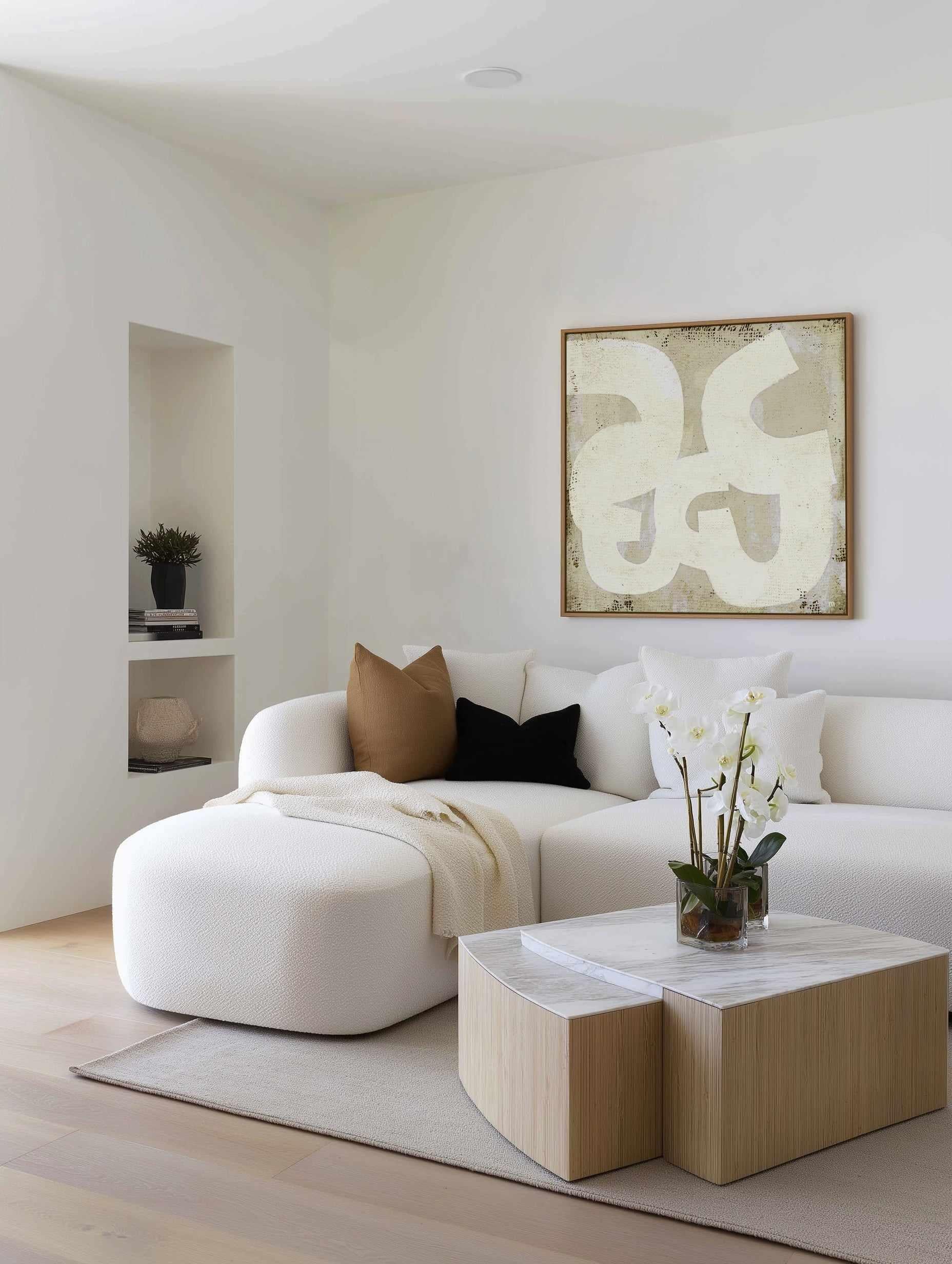 Abstract Composition by Marco Marella | Framed Canvas Art Print from Olive et Oriel where you can shop wallpaper and artworks online