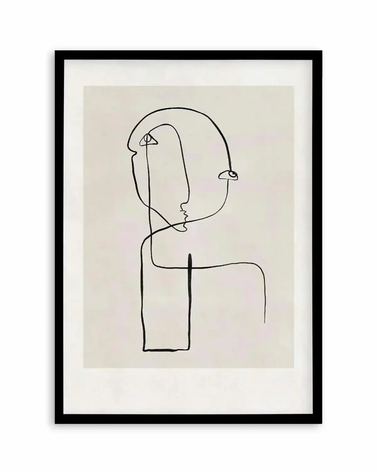 Abstract Face Line Art Art Print from Olive et Oriel where you can shop wallpaper and artworks online