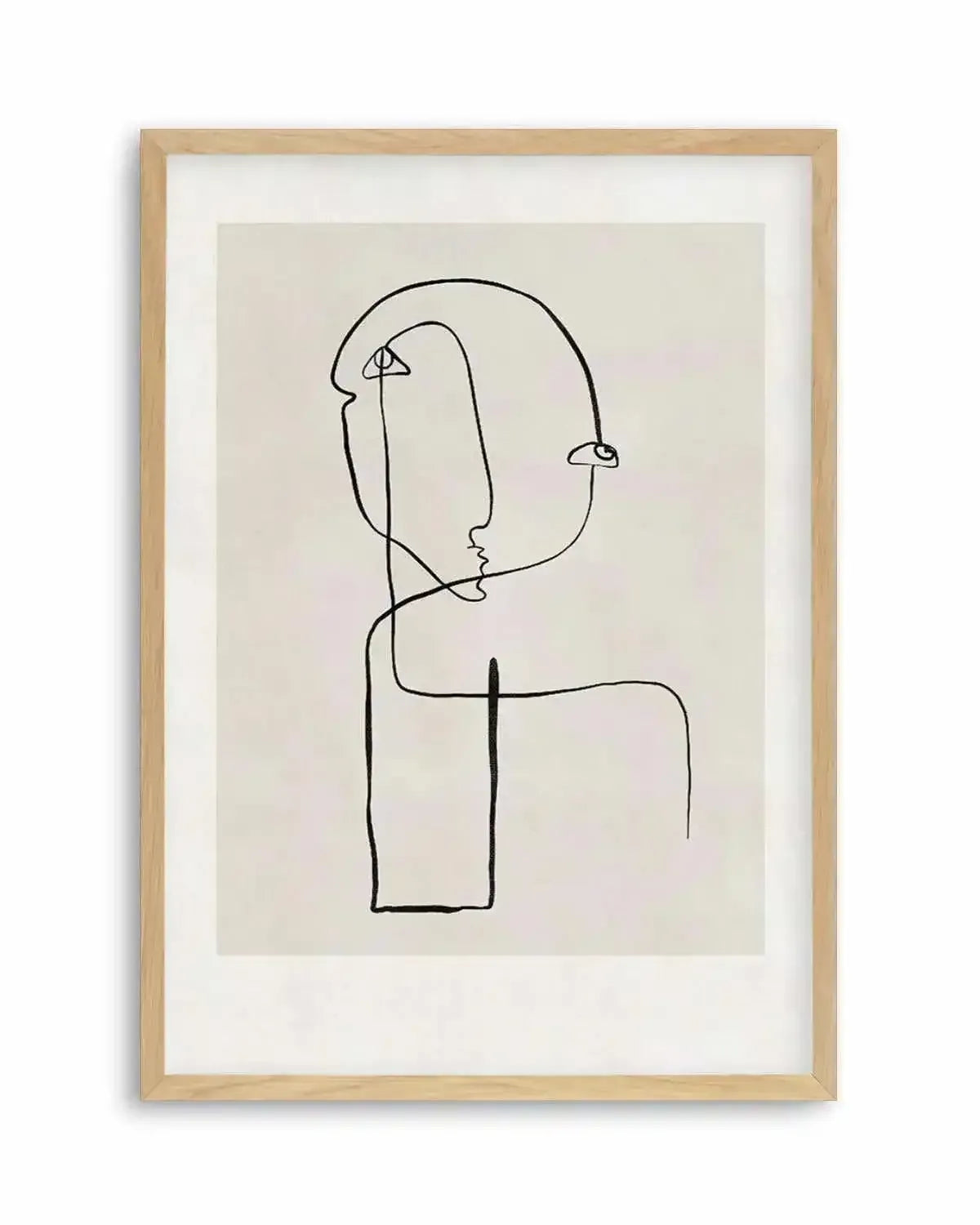 Abstract Face Line Art Art Print from Olive et Oriel where you can shop wallpaper and artworks online