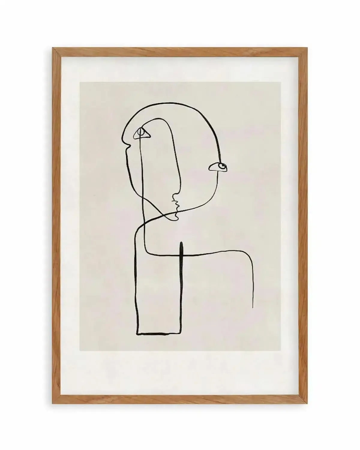 Abstract Face Line Art Art Print from Olive et Oriel where you can shop wallpaper and artworks online
