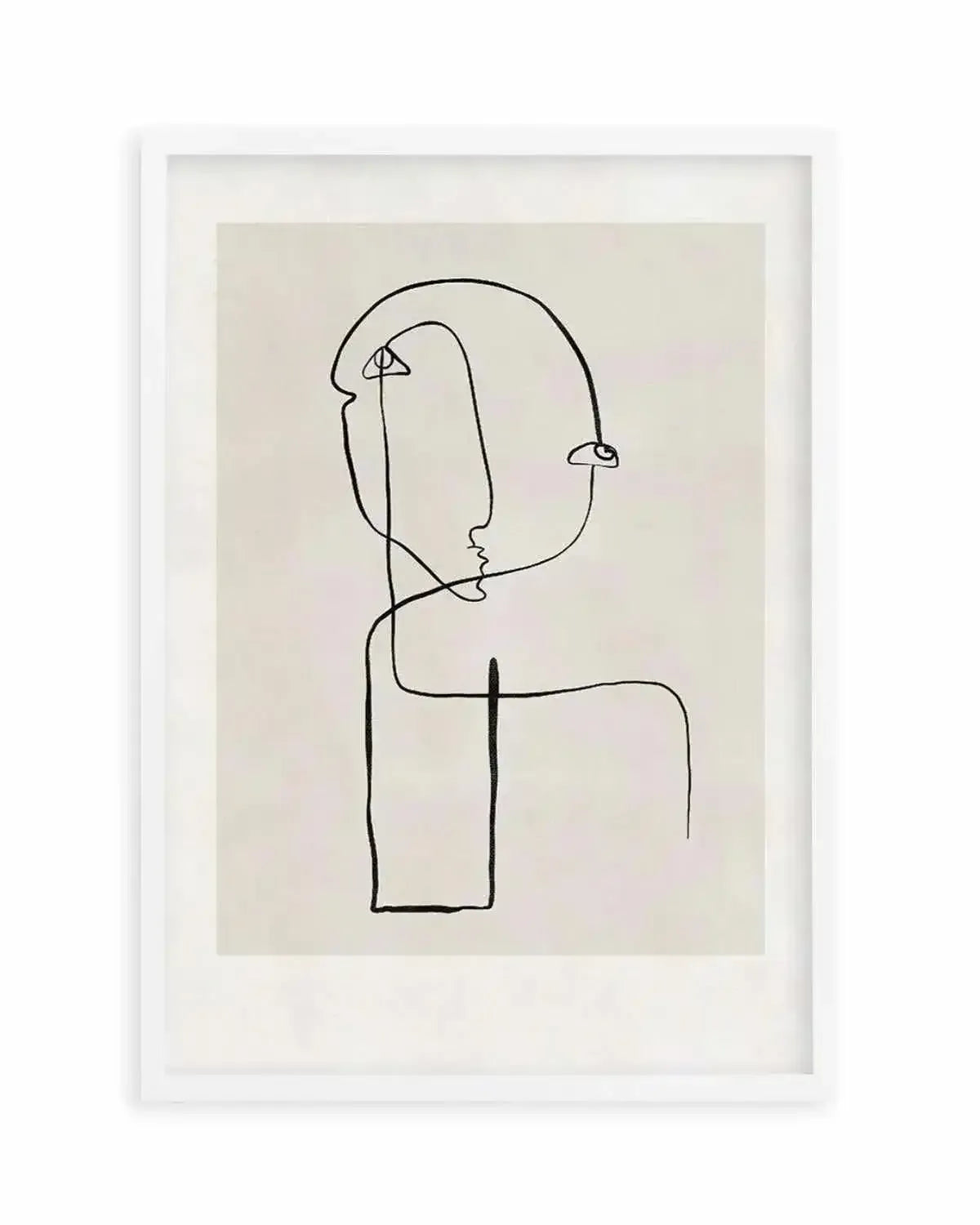 Abstract Face Line Art Art Print from Olive et Oriel where you can shop wallpaper and artworks online