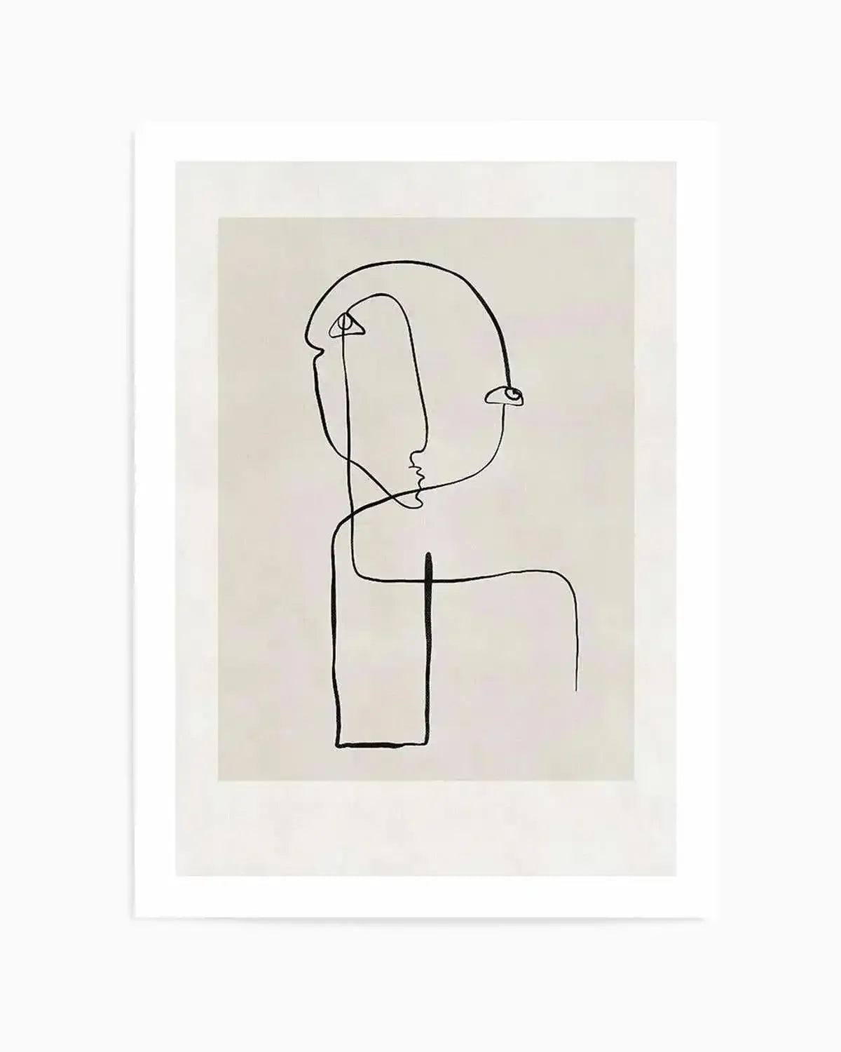 Abstract Face Line Art Art Print from Olive et Oriel where you can shop wallpaper and artworks online